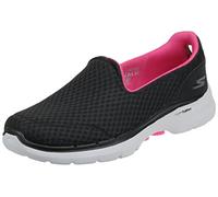 Skechers Go Walk 6 Big Splash, Slip on Mujer, Black Pink, 35.5 EU