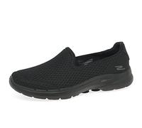 Skechers GO WALK 6 BIG SPLASH, Sneaker para Mujer, Black Textile/Trim, 40.5 EU