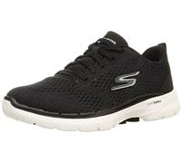 Skechers Go Walk 6 Bold Vision, Zapatillas Mujer, Black Textile Trim, 38 EU