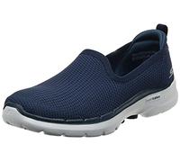 Skechers - Go Walk 6 Clear Virtue, Zapatillas para Mujer, Azul Marino, 37.5 EU