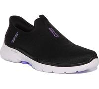 SKECHERS Go Walk 6 Fab Vista Aire sin Cordones Zapatillas de Mujer Negro Ru 3-8