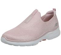 Skechers Go Walk 6 Glimmering, Zapatillas Mujer, Lt Pink Textile Trim, 40 EU