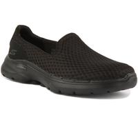 SKECHERS Go Walk 6 Ligero sin Cordones Mujer Zapatillas en Negro Ru 3-8