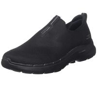 Skechers Go Walk 6, Zapatillas Hombre, Black Textile BBK, 45 EU
