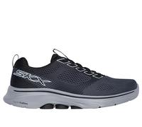 Skechers Go Walk 7 Hahn, Zapatillas Hombre, Black and Gray Textile/Synthetic, 43 EU