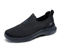 Skechers Go Walk 7 Stretch Fit Slip-on, Zapatillas Hombre, Black Textile, 44.5 EU