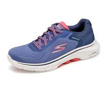 Skechers Go Walk 7 - Tenis Deportivos para Caminar para Mujer, Azul Marino/Coral, 38.5 EU