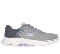Skechers Go Walk 7 - Tenis Deportivos para Caminar para Mujer, Gris/Lavanda, 40 EU