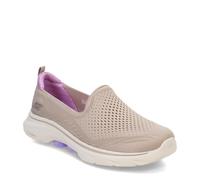 Skechers Go Walk 7 Vina, Zapatillas Mujer, Taupe Textile/Lavender Trim, 36.5 EU