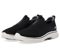 Skechers Go Walk 7, Zapatillas de Deporte Hombre, Textil Negro Y Carbón, 40 EU