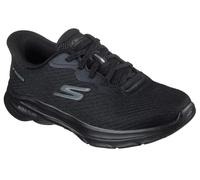 Skechers Go Walk 8 Nadia, Zapatillas Mujer, Black Textile/Black Trim, 38.5 EU