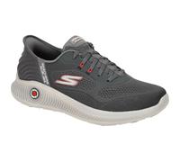 Skechers Zapatillas sin cordones para hombre Go Walk Anywhere-Worldwide, Carbón/Rojo, 41.5 EU