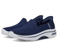 Skechers Go Walk Arch Fit 2.0 Delara - Zapatillas sin cordones para mujer, Azul marino/Blanco, 41 EU