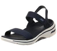 Skechers GO Walk Arch FIT 2.0 Sandal, Sandalia Mujer, Navy, 40 EU