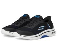 Skechers Go Walk Arch Fit 2.0 Simplicity 2.5, Zapatillas Hombre, Black and Blue Textile/Synthetic, 47 EU