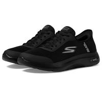 Skechers Go Walk Arch Fit 2.0 Simplicity 2 - Tenis para Hombre, Tela sintética Negra, 41.5 EU