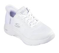 Skechers Go Walk Arch Fit 2.0 Valencia, Zapatillas Mujer, White Textile/Trim, 40 EU
