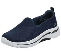 Skechers Go Walk Arch Fit-Grateful, Zapatillas Deportivas Mujer, Azul Marino/Blanco (Navy White), 41 EU Ancho
