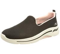 Skechers GO WALK ARCH FIT GRATEFUL, Zapatillas para Mujer, Black Textile / Pink Trim, 40 EU