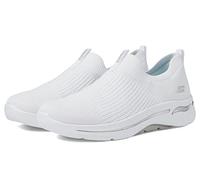 Skechers Go Walk Arch Fit Iconic- Tenis para Mujer, Ribete Textil Blanco, 37.5 EU