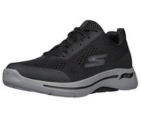 Skechers Go Walk Arch Fit Idyllic, Zapatillas Hombre, Negro Textil Sintético, 44.5 EU