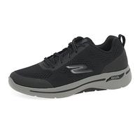 Skechers Go Walk Arch Fit Idyllic, Zapatillas Hombre, Negro Textil Sintético, 44 EU