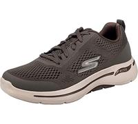 Skechers Go Walk Arch Fit Idyllic, Zapatillas Hombre, Ribete Sintético Textil Color Topo, 40 EU