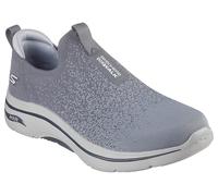 Skechers Go Walk Arch Fit Linear Axis 2.0, Zapatillas Hombre, Gris Oscuro, 48.5 EU