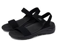 Skechers Go Walk Arch Fit Sandalia, Textil Negro, 35 EU