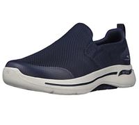 Skechers Men's Go Walk 4 Low-Top Sneakers, Azul Marino Gris, 47 EU
