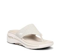 Skechers GO WALK ARCH FIT WEEKENDER, Sandalias para Mujer, Natural Textile, 38 EU