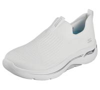 Skechers Go Walk Arch Fit, Zapatillas Mujer, Ribete Textil Blanco, 43 EU