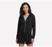 Skechers GO WALK Everywhere Diamond Full Zip chaqueta en Negro, talla Pequeña