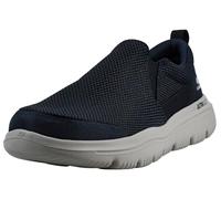 Skechers Go Walk Evolution Ultra - Tenis impecables para Hombre, Ribete Gris Textil Azul Marino, Talla 10 UK X-Wide