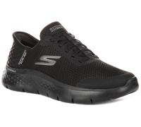 Skechers Go Walk Flex Atlético Cordones Malla Zapatillas Hombre en Negro Ru 3-8