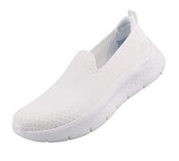 Skechers - GO Walk Flex Bright Summer, Zapatillas, White Textile/Trim,
