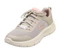 Skechers Go Walk Flex CaleyGO Walk Flex Caley para Mujer, Gris Pardo sintético con Ribete Rosa, 41 EU