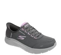 Skechers Go Walk Flex Clear Creek, Zapatillas Mujer, Charcoal Textile/Lavender Trim, 38 EU