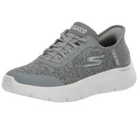 Skechers Go Walk Flex Dacey Hands Free Slip-ins, Zapatillas Mujer, Gris, 38 EU Ancho