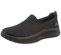 Skechers Go Walk Flex Flashing Stars, Zapatos sin cordones Mujer, Black Textile/Trim, 37 EU