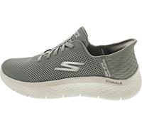 Skechers Go Walk Flex Grand Entry, Zapatillas Mujer, Olive Textile/Trim, 35 EU