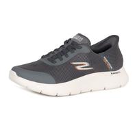 Skechers Go Walk Flex Hands Up- Tenis para hombre, Tela sintética gris, 8 UK Wide