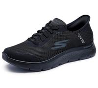 Skechers Go Walk Flex Hands Up - Zapatos sin Cordones con Manos Libres, Negro/Negro, 42 EU