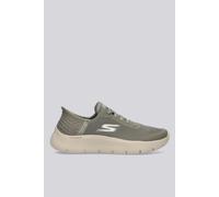 Skechers Go Walk Flex Grand Entry, Zapatillas Mujer, Olive Textile/Trim, 39 EU
