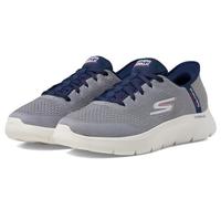 Skechers Go Walk Flex-New World, Zapatillas Hombre, Gris Azul Marino, 50 EU