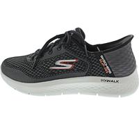 Skechers Go Walk Flex-New World, Zapatillas Hombre, Naranja Negro, 47.5 EU