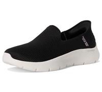 Skechers Go Walk Flex Relish, Zapatillas Mujer, Black Textile/White Trim, 36 EU