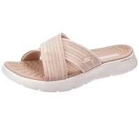 Skechers GO Walk Flex Sandal Impressed, Sandalias deslizantes Mujer, Taupe, 42 EU