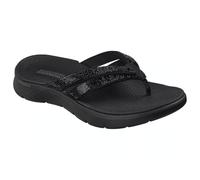 Skechers Go Walk Flex Sandal Lindsey - Chanclas para mujer, talla 41, veganas con plantilla Goga Mat® y amortiguación ULTRA GO®, sandalias ligeras con detalles de diamantes de imitación