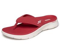 Skechers GO Walk Flex - Sandalias Planas Holly para Mujer, Color Rojo, Talla 4